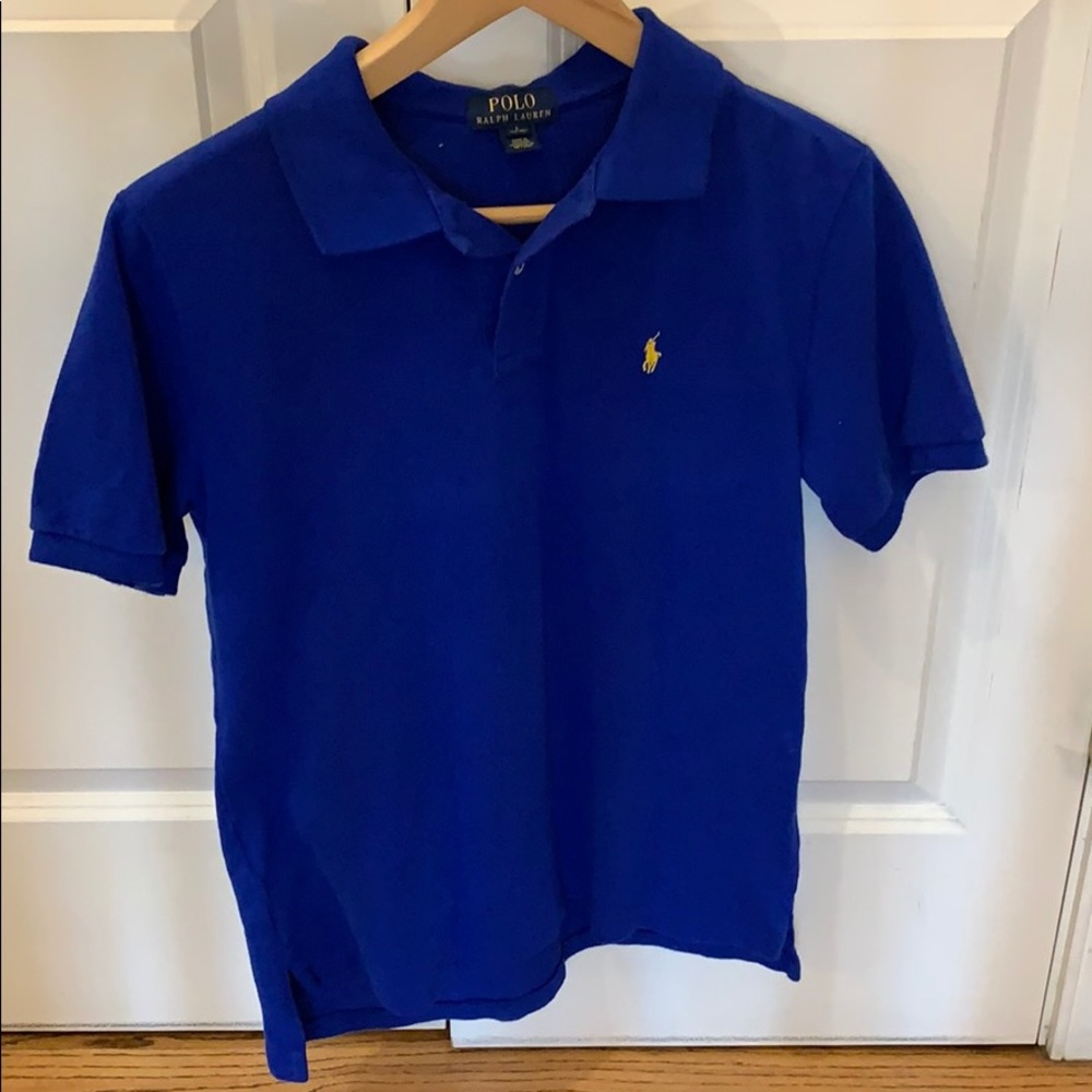 Short sleeve navy POLO shirt